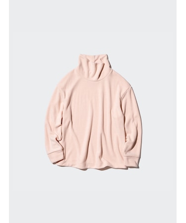 ソフトニットフリースリブハイネックT