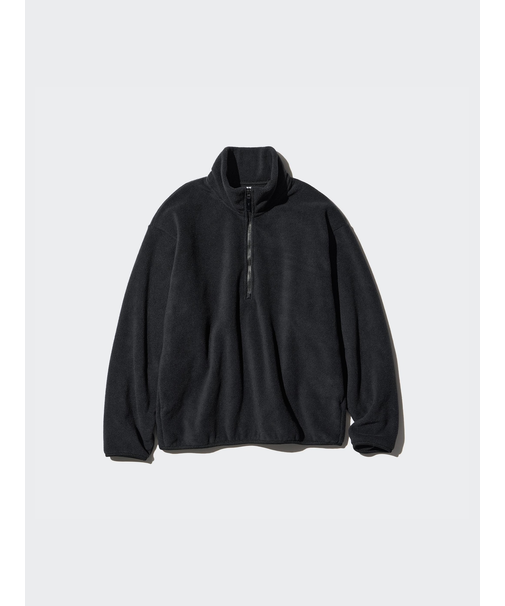 フリースハーフジッププルオーバー