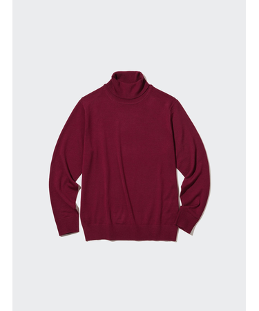 メリノタートルネックセーター