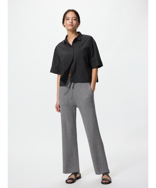 ウォッシャブルニットリブパンツ