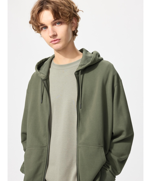 スウェットフルジップパーカ｜ユニクロの通販｜&mall（アンドモール