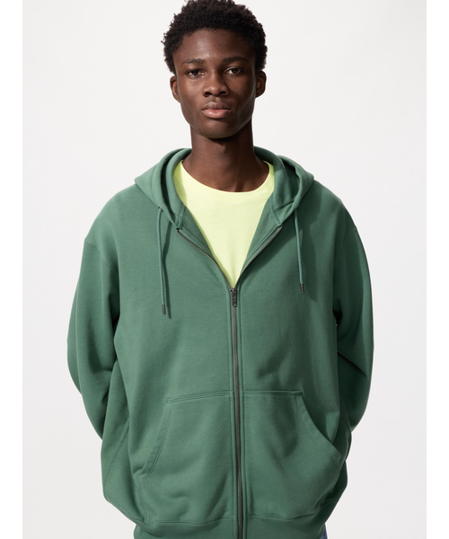 スウェットフルジップパーカ｜ユニクロの通販｜&mall（アンドモール