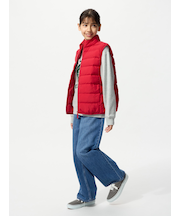 ワイドフィットジーンズ/ファスナー付