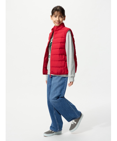 ワイドフィットジーンズ/ファスナー付