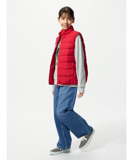 ワイドフィットジーンズ/ファスナー付