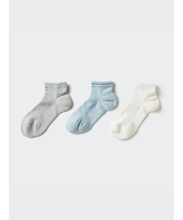 ショートソックス/3足組/パイルライン