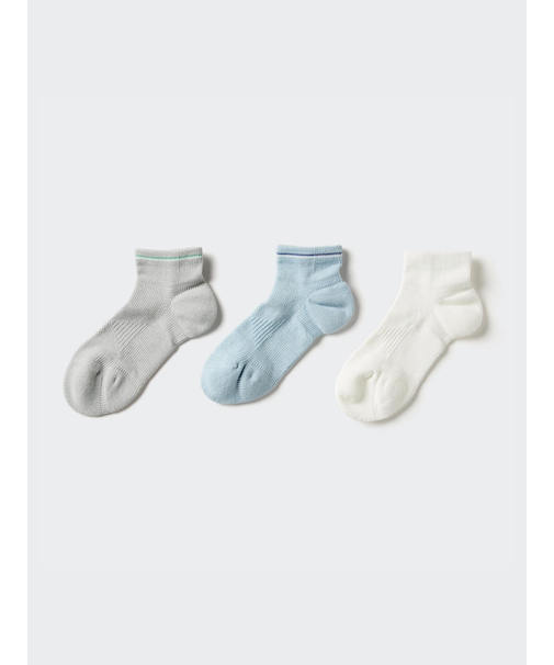 ショートソックス/3足組/パイルライン