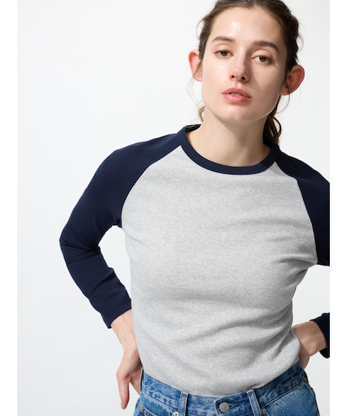 ソフトリブT/長袖/ラグラン