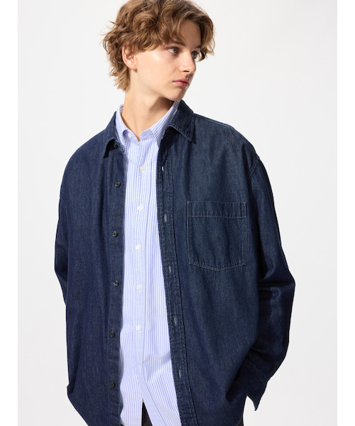 デニムオーバーシャツ｜ユニクロの通販｜&mall（アンドモール）三井