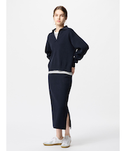 スムースコットンブレンドスカート