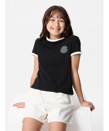 GIRLS ソフトリブミニTシャツ
