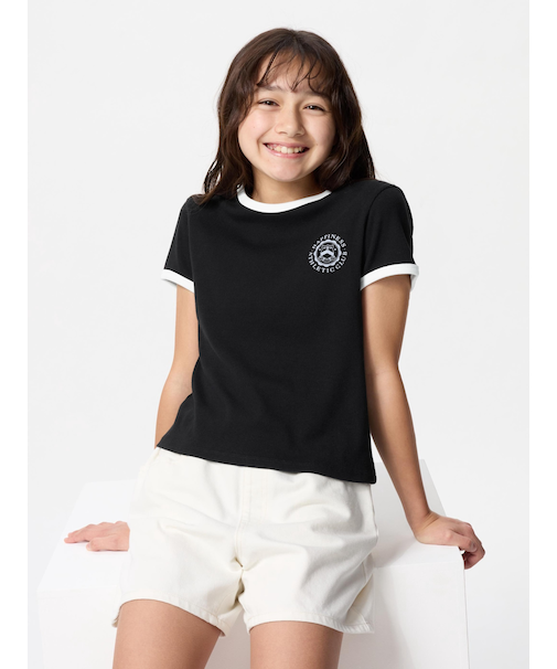 GIRLS ソフトリブミニTシャツ