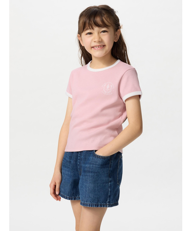 GIRLS ソフトリブミニTシャツ