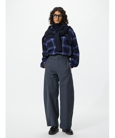 ジャージーバレルレッグパンツ