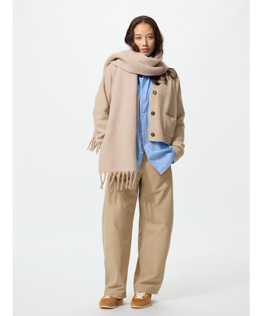 ジャージーバレルレッグパンツ