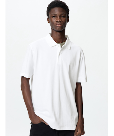 エアリズムコットンカノコポロシャツ