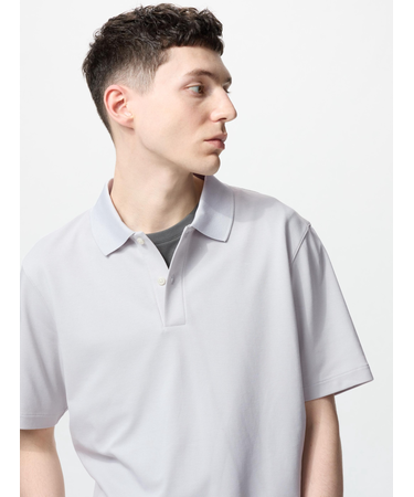 エアリズムコットンカノコポロシャツ