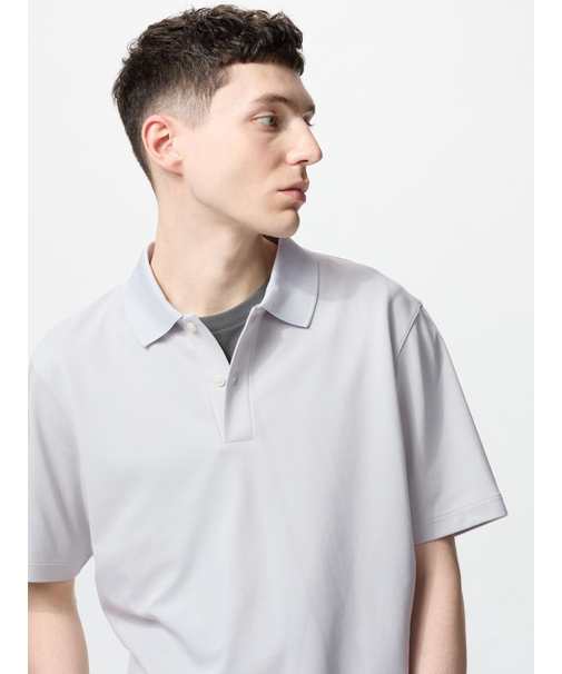 エアリズムコットンカノコポロシャツ