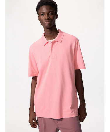 エアリズムコットンカノコポロシャツ