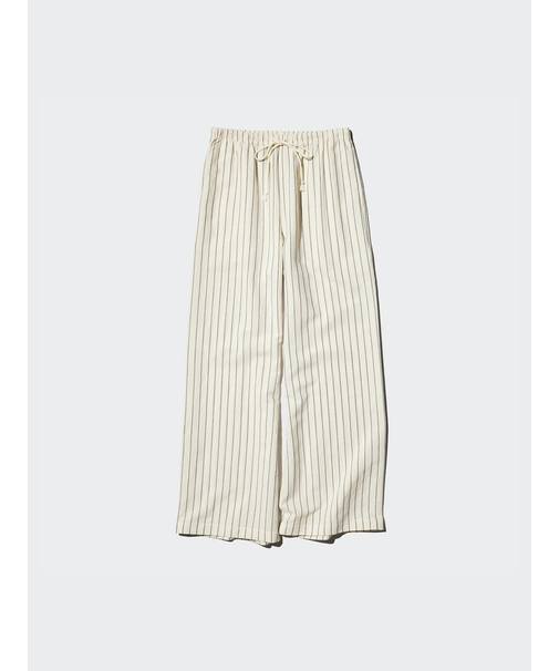 リネンブレンドイージーパンツ