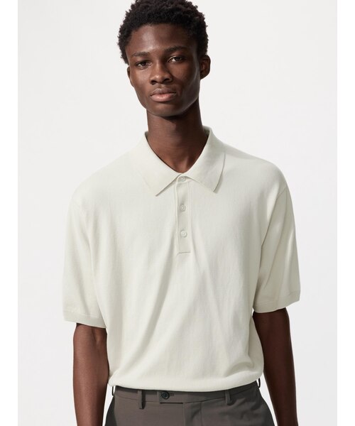 UNIQLO ウォッシャブルニットポロセーター 半袖 4点セット ユニクロ公式 | ウォッシャブルニットポロセーター(男女兼用)