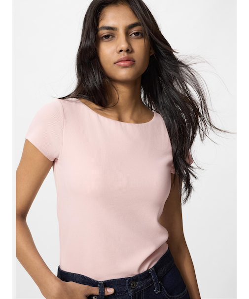 エアリズムコットンローバックブラTシャツ