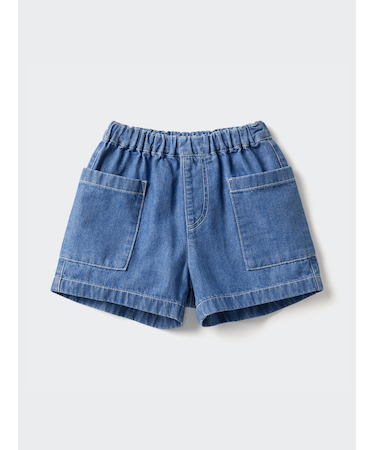 デニムイージーショートパンツ