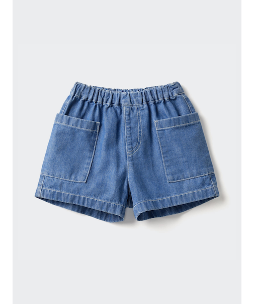 デニムイージーショートパンツ