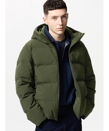 シームレスダウンパーカ