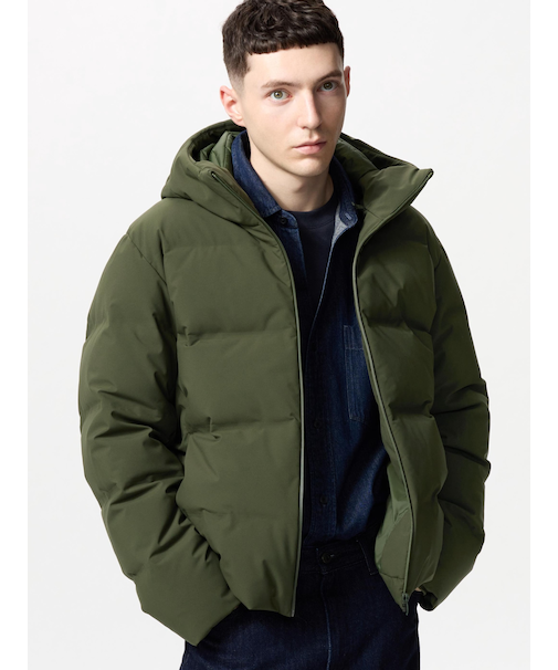 シームレスダウンパーカ