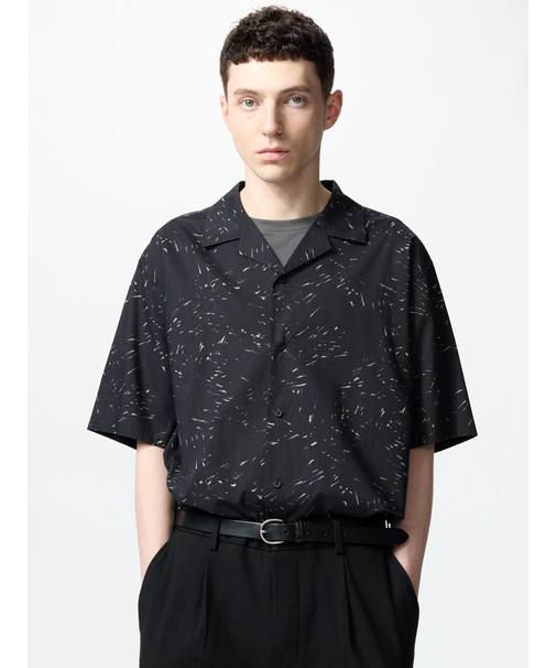 オープンカラーシャツ/プリント