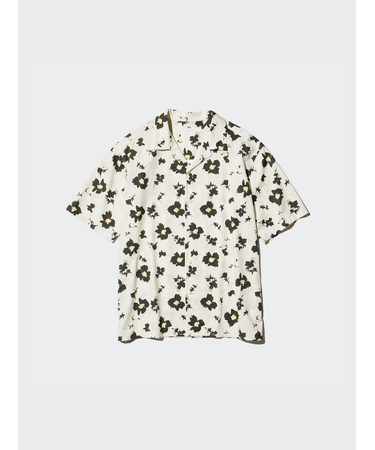 オープンカラーシャツ/プリント