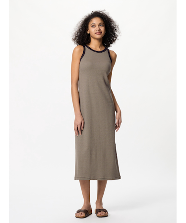 リブブラワンピース/ストライプ