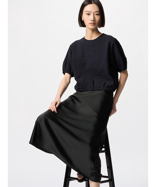 WAAC シアサッカー半袖ブラウス 美品 WAAC シアサッカー半袖ブラウス 美品 セール】WOMEN'S シア