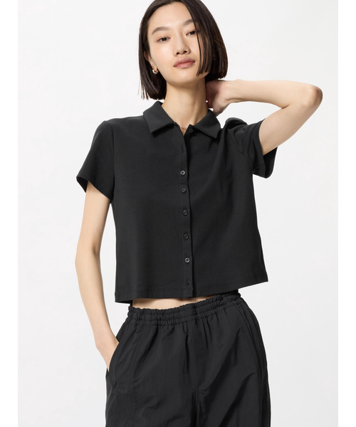 UNIQLO 半袖ミニポロシャツ XL ブラウン 新品 UNIQLO ユニクロ ミニポロシャツ半袖 XL ブラウン｜Yahoo