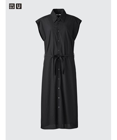 コットンシャツワンピース/ノースリーブ