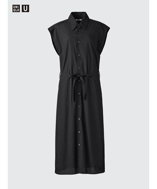 コットンシャツワンピース/ノースリーブ