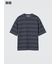 エアリズムコットンオーバーサイズボーダーTシャツ