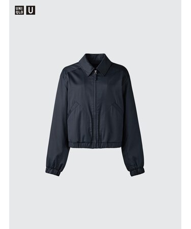 ジップアップショートブルゾン｜ユニクロの通販｜&mall（アンドモール 