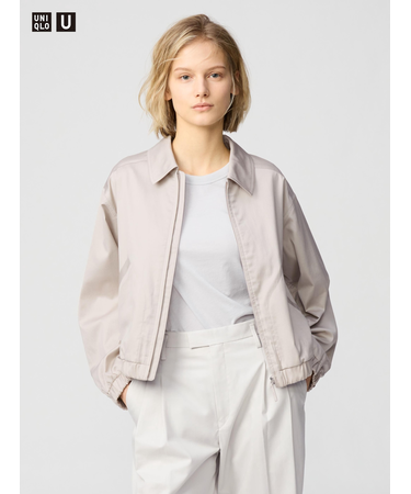 ジップアップショートブルゾン