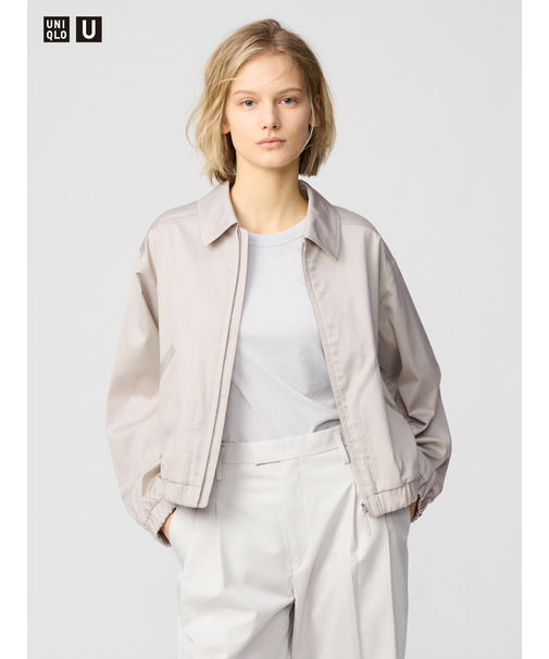 ジップアップショートブルゾン