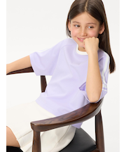 GIRLS エアリズムコットンクロップドTシャツ