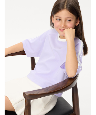 GIRLS エアリズムコットンクロップドTシャツ
