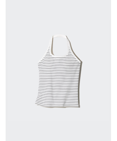 オープンバックホルターブラトップ