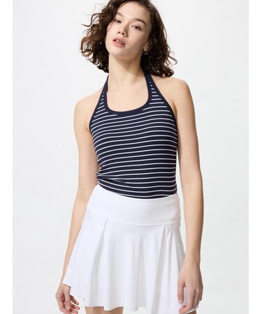 オープンバックホルターブラトップ