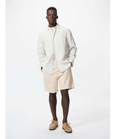 リネンブレンドイージーショーツ