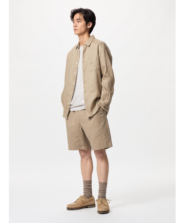 リネンブレンドイージーショーツ