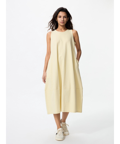 todayful ジャージバルーン ワンピース美品 ジャージーバルーンワンピース/ノースリーブ/丈短め｜ユニクロの