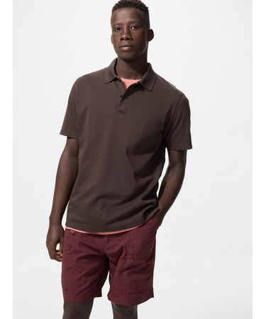 エアリズムコットンカノコポロシャツ