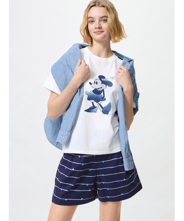 ディズニー イン ブルー イージーショートパンツ